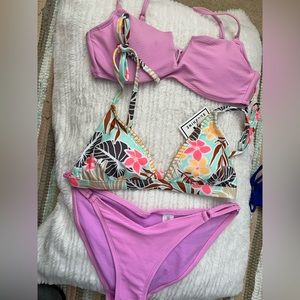 Cute purple bikini set bundle cheeky